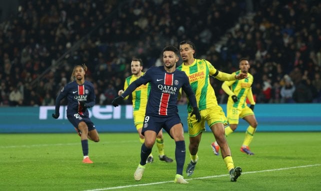 Gonçalo Ramos en action avec le PSG.