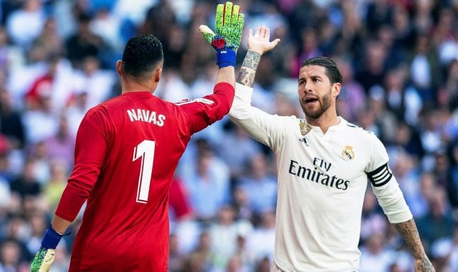 Sergio Ramos et Keylor Navas au Real Madrid