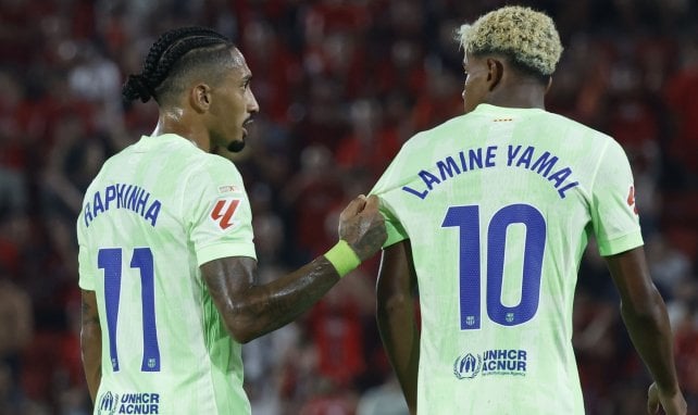 Raphinha et Lamine Yamal