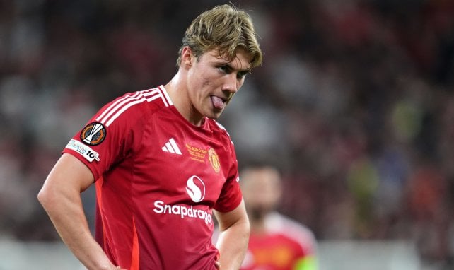 Rasmus Højlund avec Manchester United