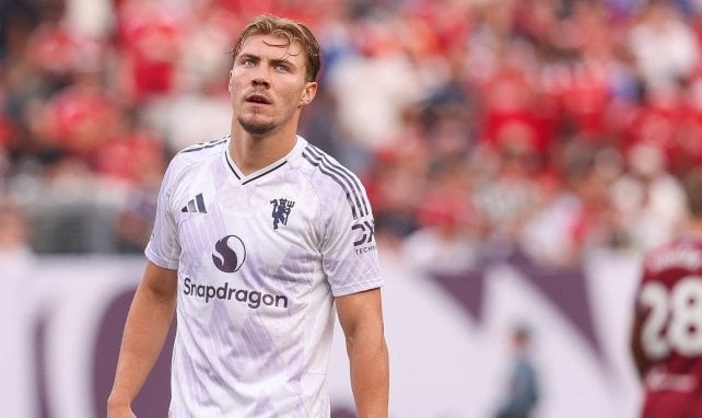 Rasmus Højlund sous les couleurs de Manchester United