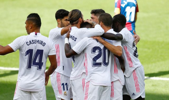 Le Real Madrid lors de sa victoire à Levante