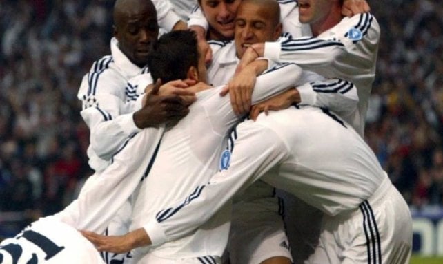 Le Real Madrid, vainqueur de la Ligue des champions 2002