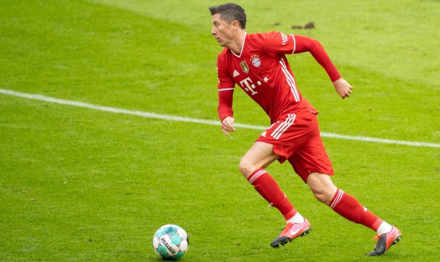 Robert Lewandowski en action avec le Bayern