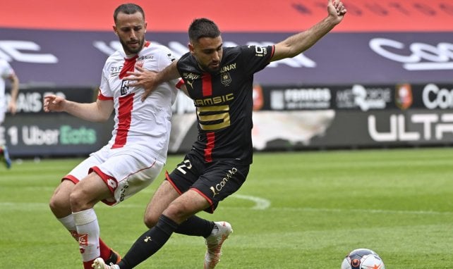 Romain del Castillo sous le maillot du Stade Rennais 