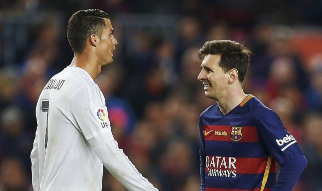 Cristiano Ronaldo et Lionel Messi lors d'un Clasico