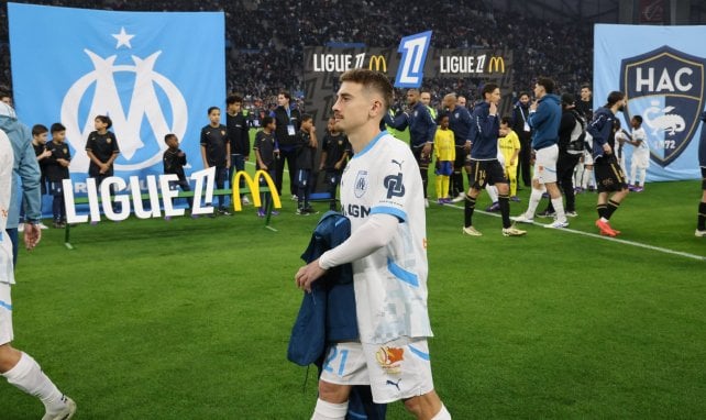 Valentin Rongier avec l'OM.