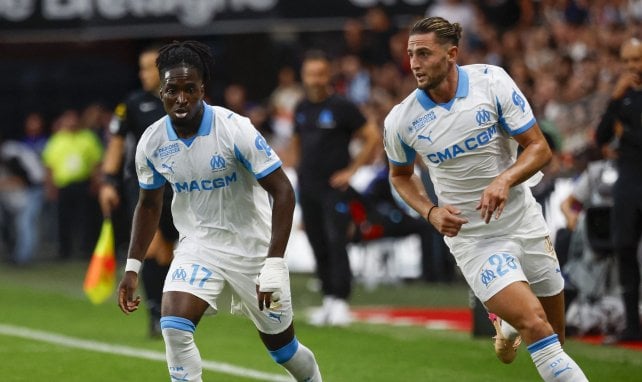 Jonathan Rowe et Adrien Rabiot face à Rennes