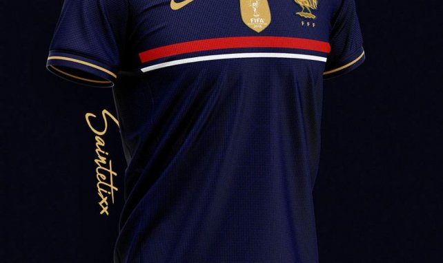 Le maillot de l'équipe de France imaginé par Saintetixx