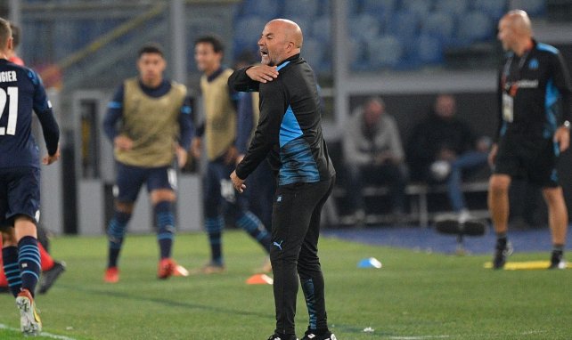 Jorge Sampaoli dirige ses hommes contre la Lazio