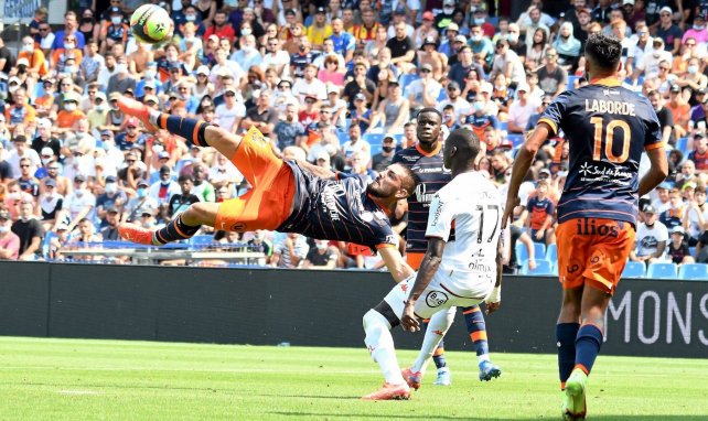 Andy Delort et Gaëtan Laborde sous les couleurs de Montpellier