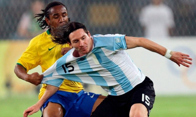 Lionel Messi avec le maillot de l'Argentine