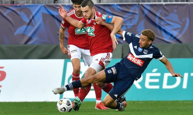 Johaneko Louis-Jean face à Brest en Coupe de France.