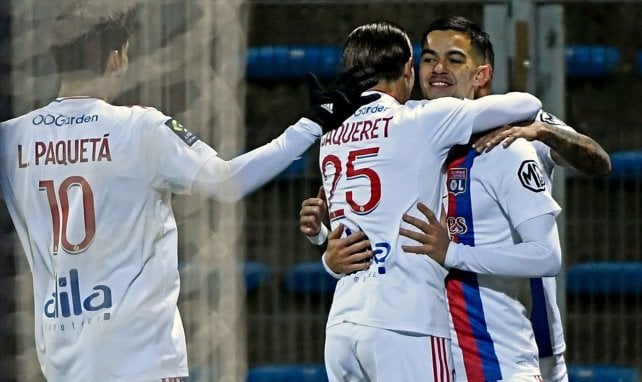 Romain Faivre, auteur d'un doublé avec l'OL.