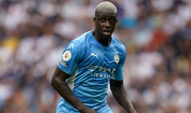 Benjamin Mendy sous les couleurs de Manchester City