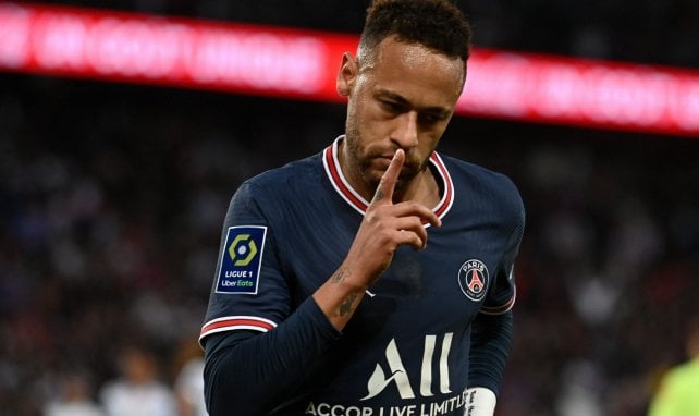 Neymar, buteur avec le PSG face à l'OM le 17 avril 2022