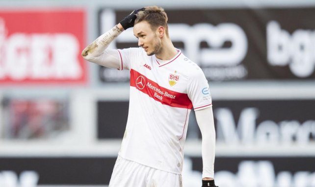 L'Autrichien Sasa Kalajdzic avec le VfB Stuttgart face au Hertha