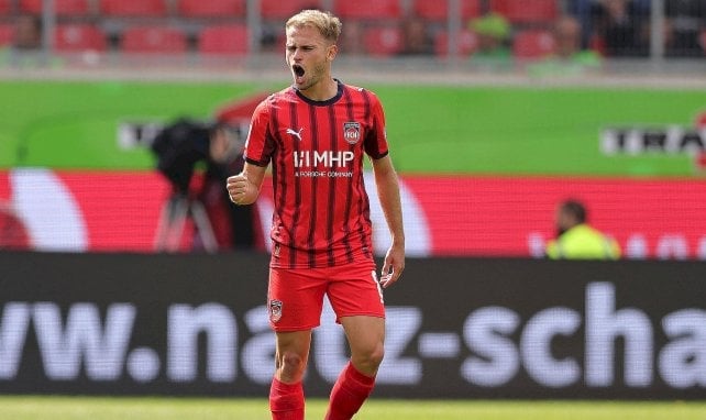 Léo Scienza en action avec Heidenheim.