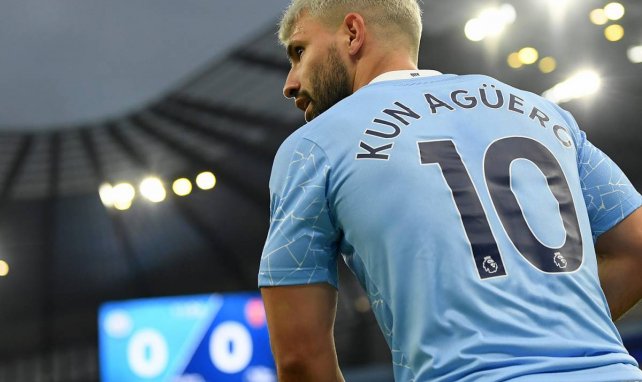 Sergio Agüero sous le maillot de Manchester City