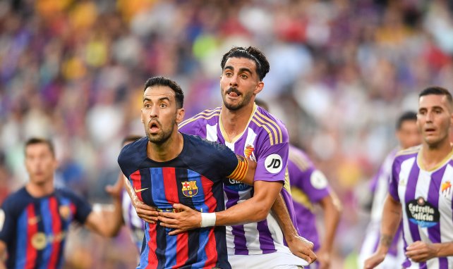 Busquets face à Valladolid