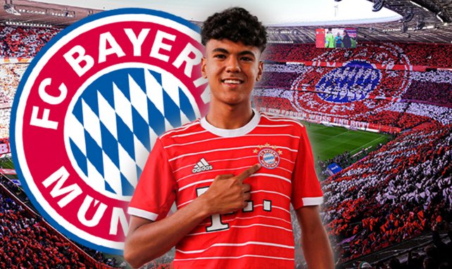 Adam Aznou avec le Bayern Munich