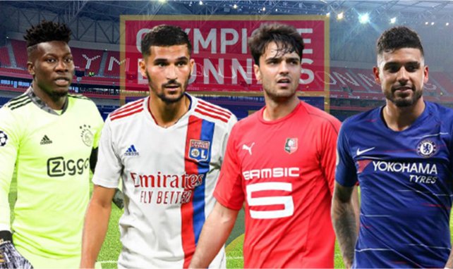 André Onana (Ajax), Houssem Aouar (OL), Clément Grenier (Rennes) et Emerson Palmieri (Chelsea)