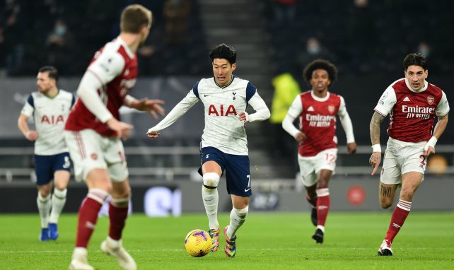 Heung-Min Son en action face à Arsenal