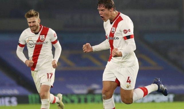 Jannik Vestergaard le poing serré