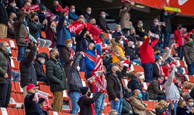 Les supporters du Sporting Gijón