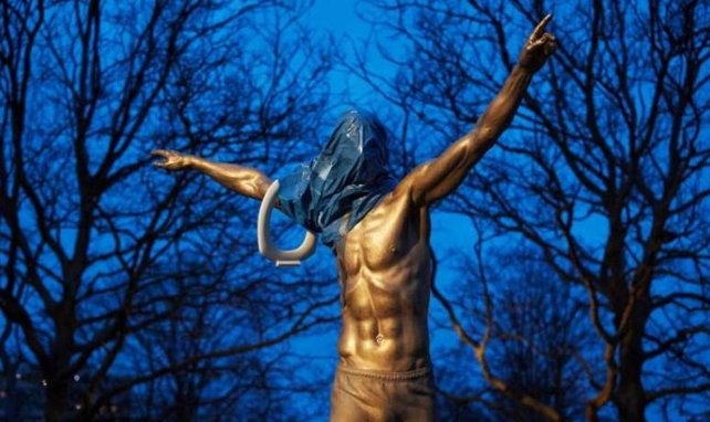 La statue d'Ibrahimovic, à Malmö, a été vandalisée à plusieurs reprises