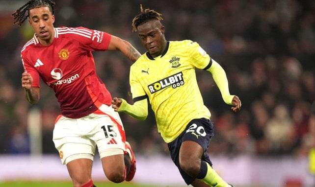 Kamaldeen Sulemana en action avec Southampton