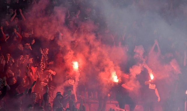 Des supporters de Rennes au Roazhon Park