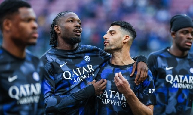 Mehdi Taremi sous les couleurs de l'Inter Milan.