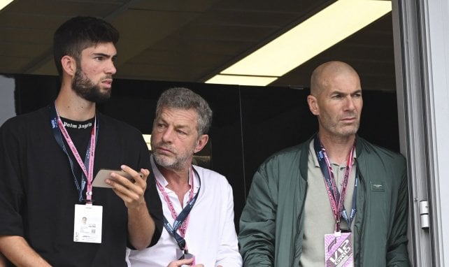 Theo Zidane avec son père