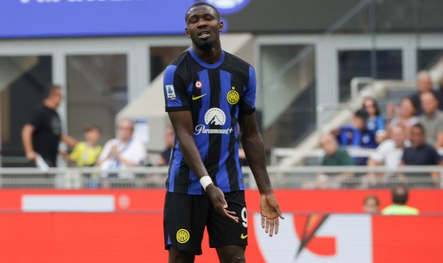 Marcus Thuram sous le maillot de l'Inter Milan.