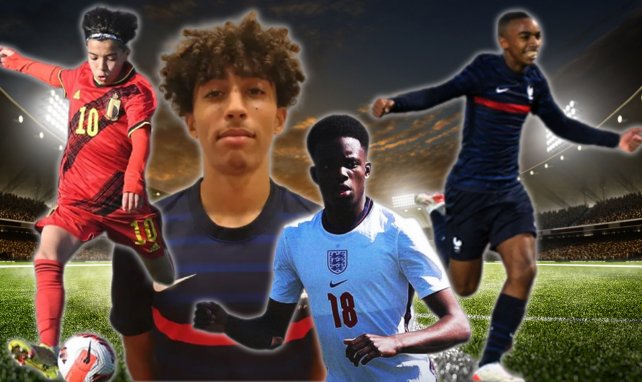 Rayane Bounida (Belgique), Mohamed-Amine Bouchenna (France), Justin Oke Oboavwoduo (Angleterre) et Élie Kroupi Junior (France)