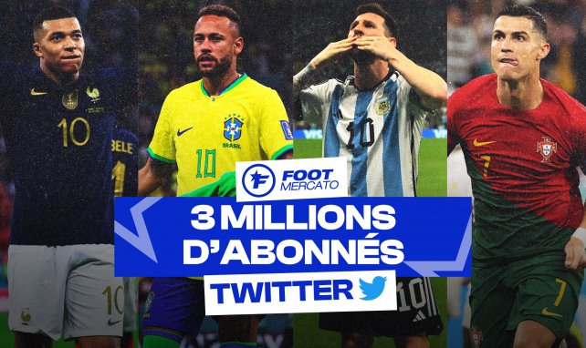 Foot Mercato franchit le cap des 3 millions d'abonnés sur Twitter !