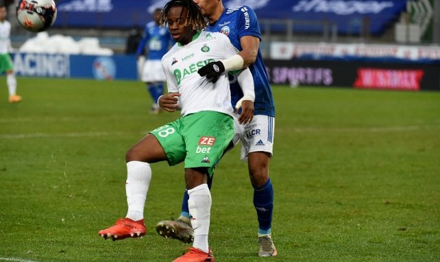 Tyrone Tormin sous les couleurs de l'ASSE.