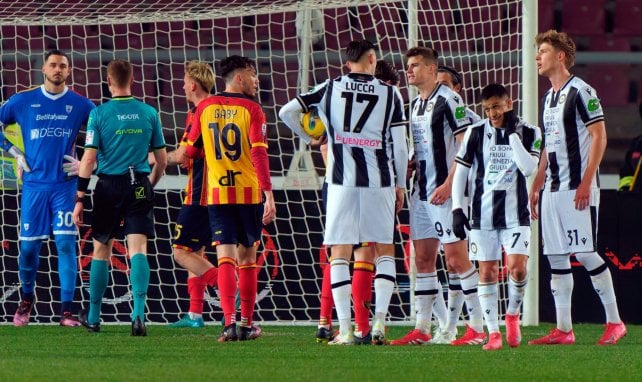 Les joueurs de l'Udinese