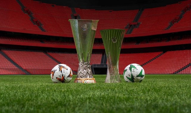 Les nouveaux ballons de la Ligue Europa et de la Ligue Europa conférence