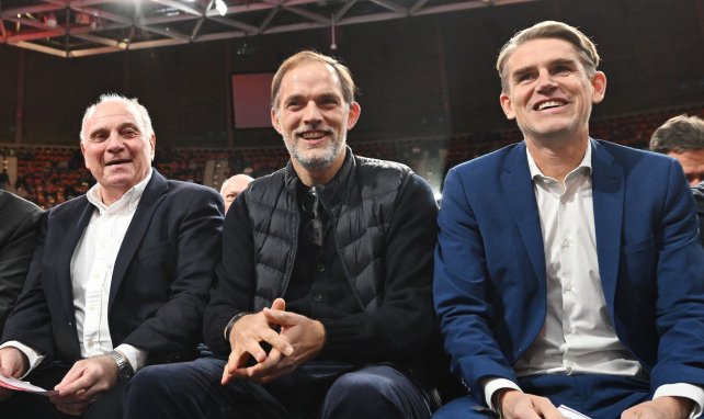 Uli Hoeneß ,Thomas Tuchel et Christoph Freund