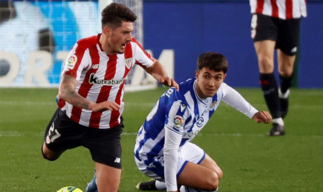 Unai Vencedor lors de Real Sociedad - Athletic Bilbao