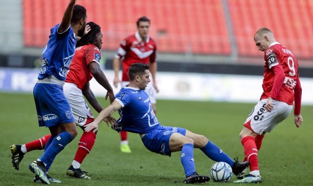 Le duel Valenciennes-Troyes au Stade du Hainaut le 20 février 2021