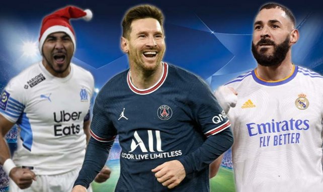 Dimitri Payet (OM), Lionel Messi (PSG) et Karim Benzema (Real Madrid) 