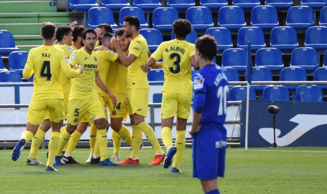 Villarreal célèbre un but contre à Getafe
