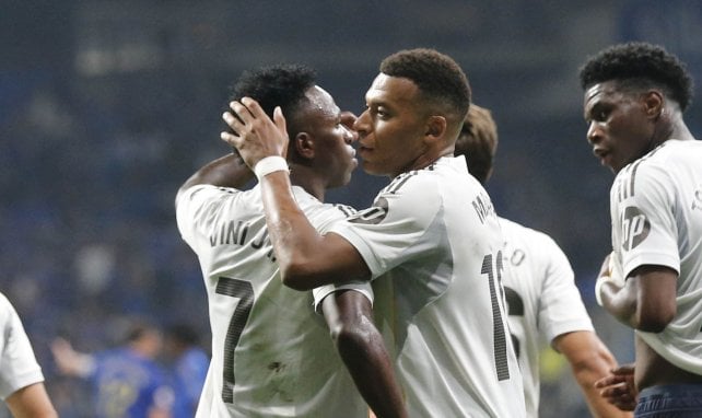Vinicius Jr et Kylian Mbappé contre Oviedo