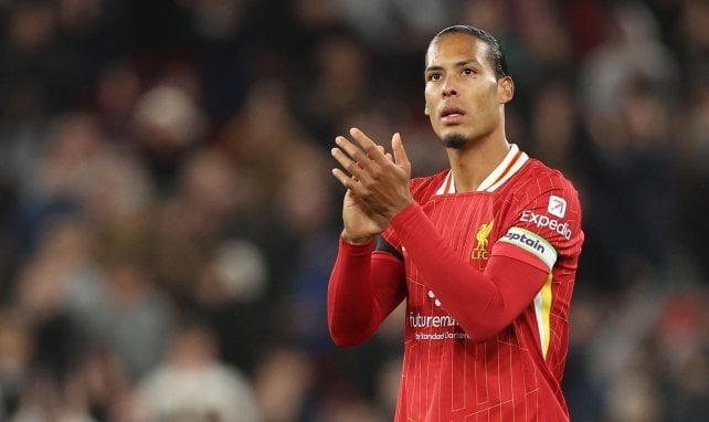 Virgil van Dijk sous le maillot de Liverpool. 