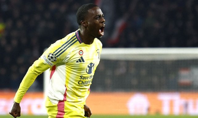 Timothy Weah avec la Juventus