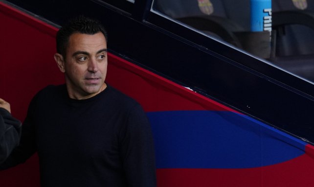Xavi Hernandez sur le banc du Barça