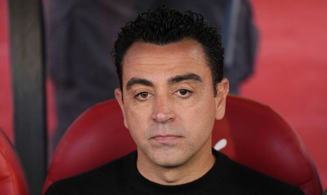 Xavi sur le banc du Barça 